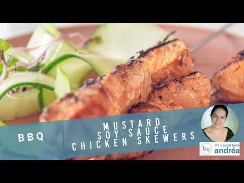 Video thumbnail for Mustard Soy Chicken Skewers recipe