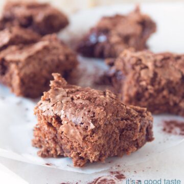 Homemade chocolate brownies