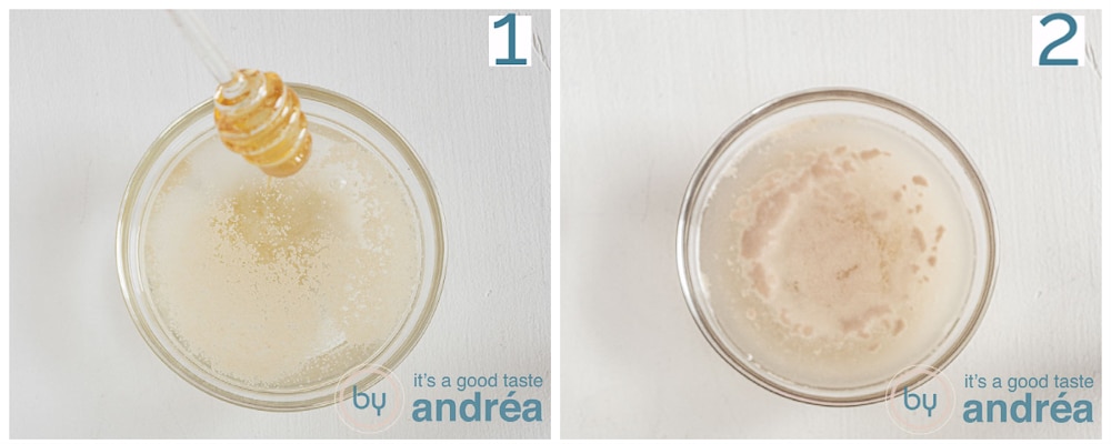 Dissolve the yeast and let it stand for 5 minutes