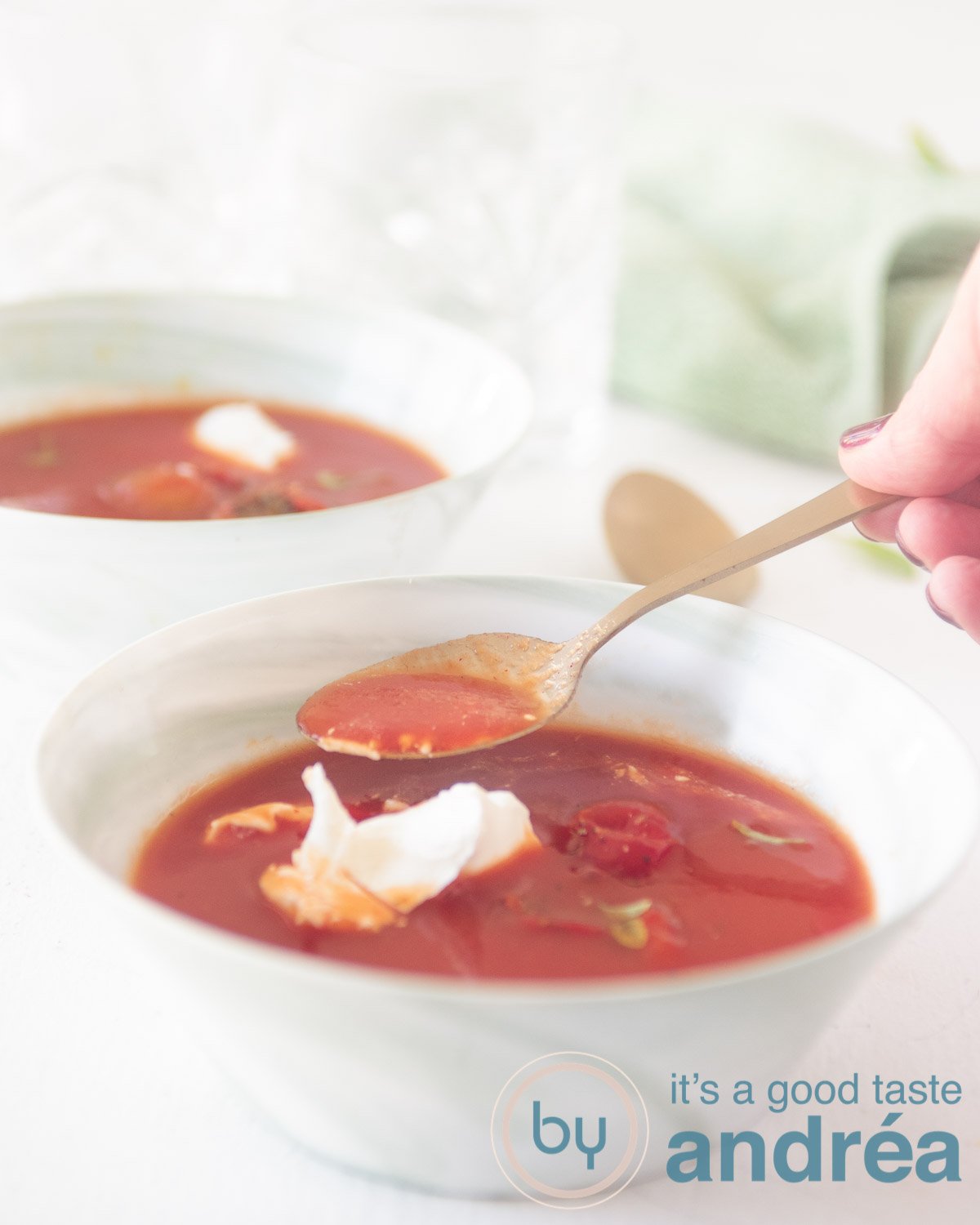 Italiaanse tomatensoep met mascarpone {met verse tomaten}