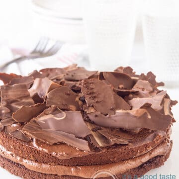 Choco coffee mousse tart