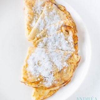 crêpes on a plate