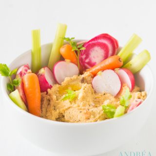 Homemade hummus