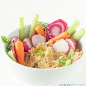 Homemade hummus