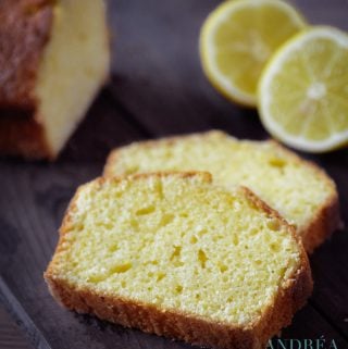 slices Olive oil lemon pound cake