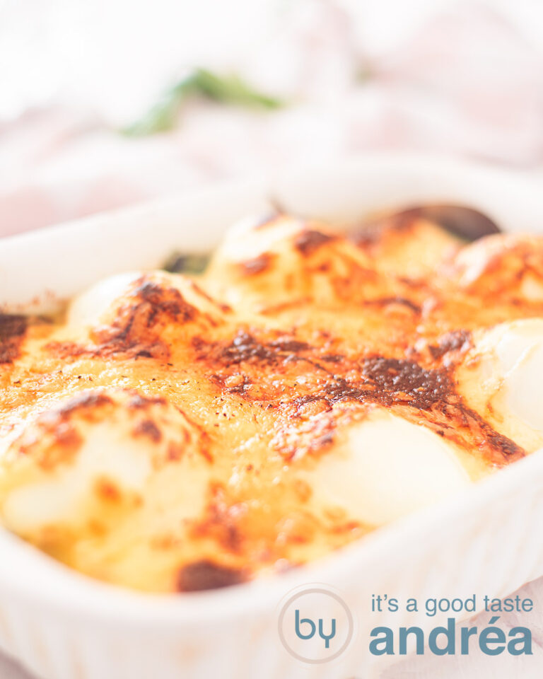 Florentine Eggs with Spinach By Andrea Janssen