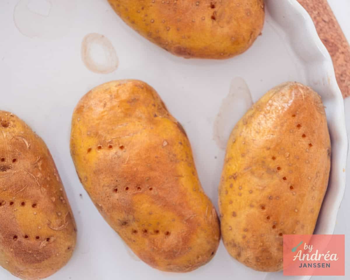 Gebakken aardappels uit de oven
