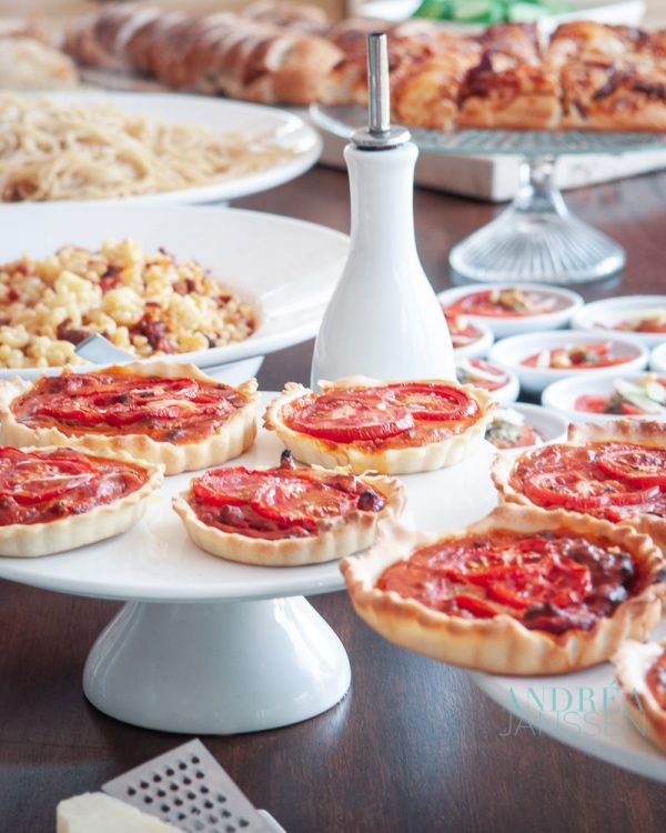 Italian buffet: 8 recipes and time schedule - By Andrea Janssen