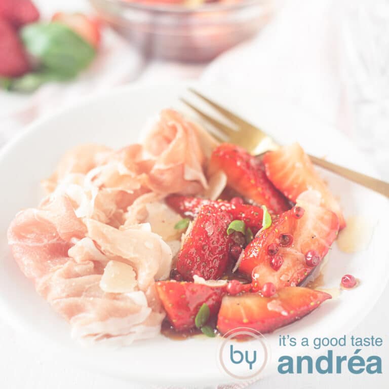 Marinated Strawberries with Balsamic Vinegar and Basil By Andrea Janssen