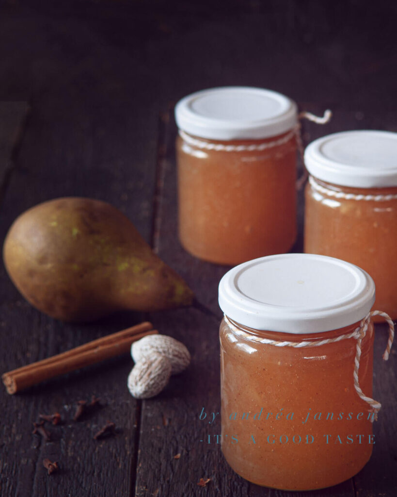 Spicy pear jam