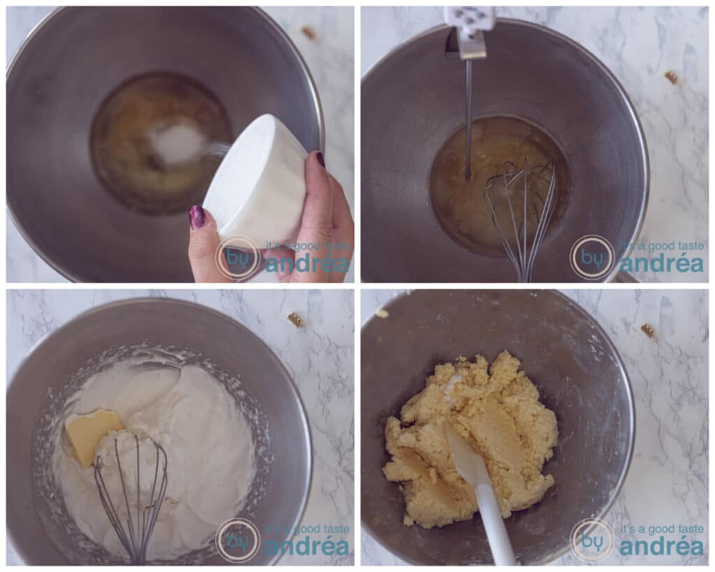 Make an Italian meringue butter frosting
