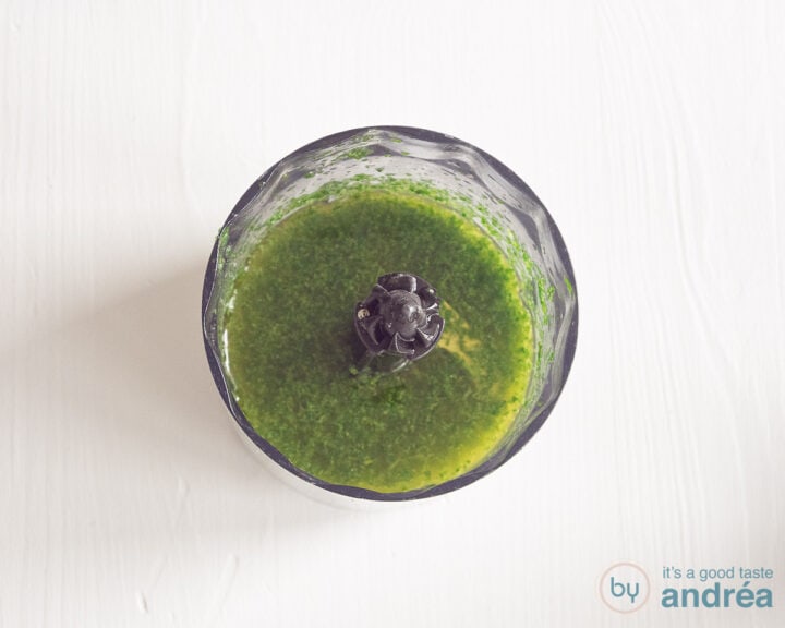 A bowl with herbal oil.