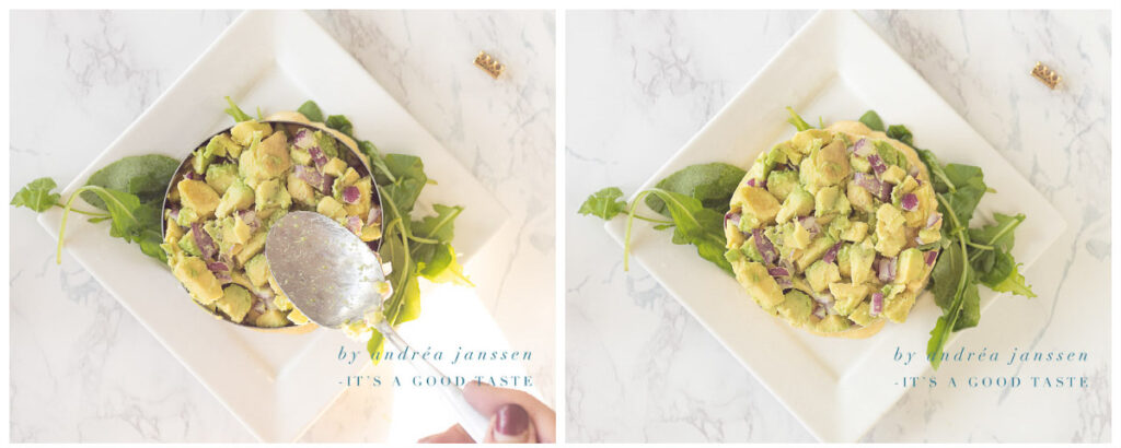 Top with the onion avocado mixture