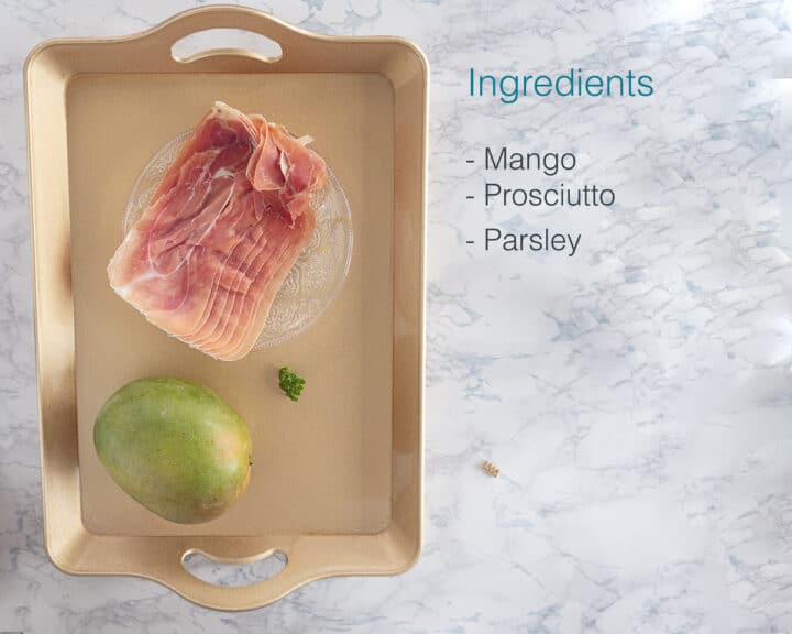 Mango Prosciutto Appetizers By Andrea Janssen