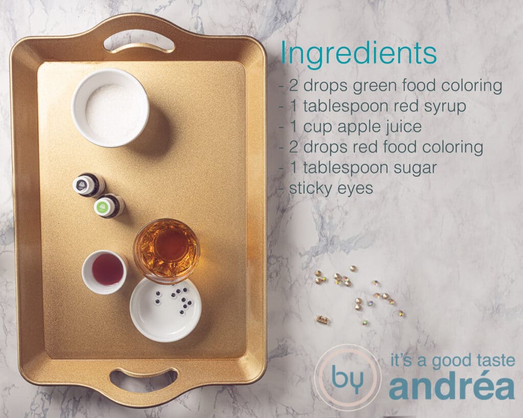 Ingredients Kids Halloween drink non alcoholic