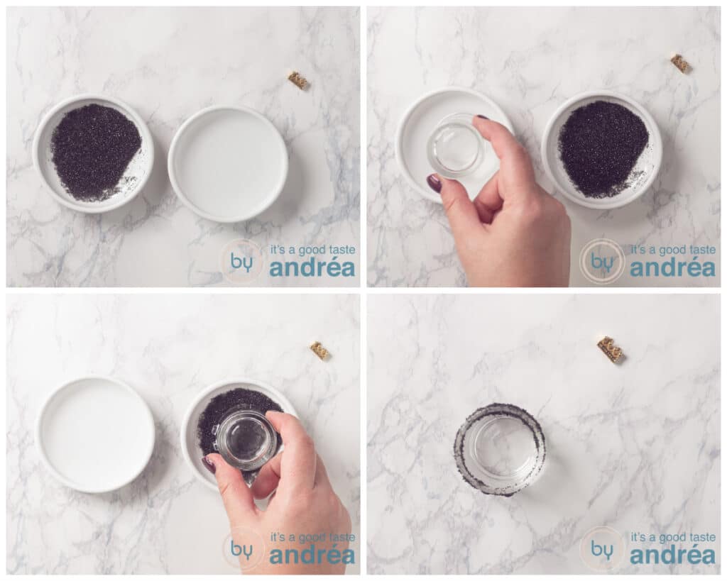 Make a black sugar rim