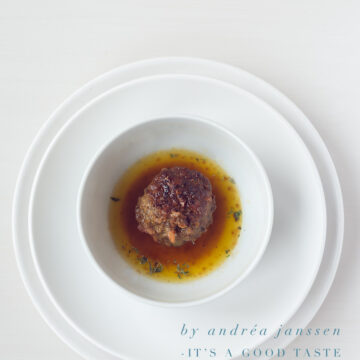 Meatballs with sage and Parmesan