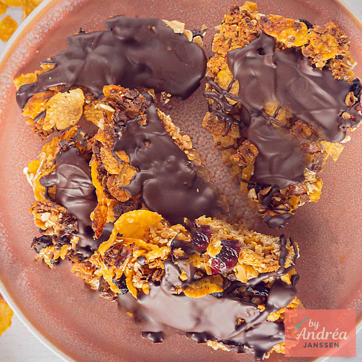 Dark Chocolate Granola Bars (Simple Snack)