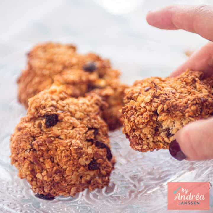 Apple Oatmeal Raisin Cookies with Almond Flour