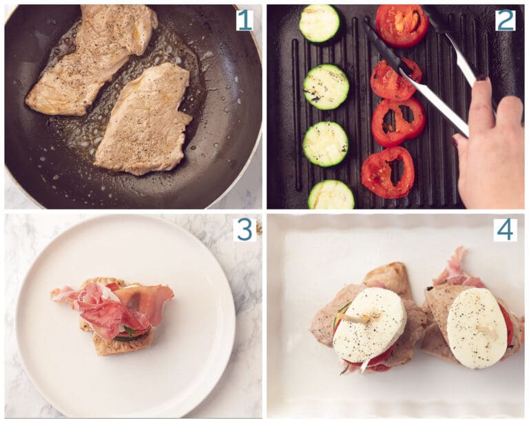 Veal Saltimbocca with Mozzarella By Andrea Janssen