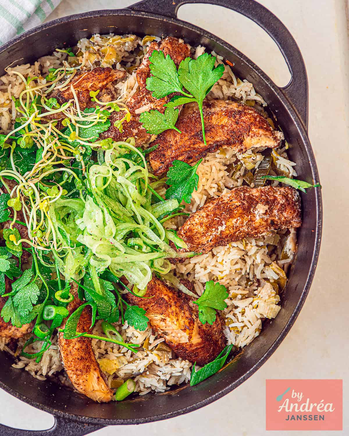 Creamy One Pot Chicken and Rice from the Oven