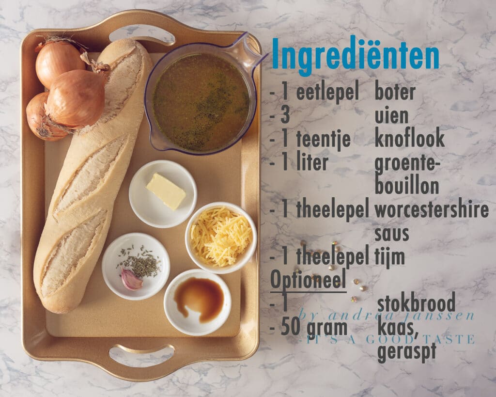 ingrediënten Makkelijke uiensoep met slechts 6 ingrediënten