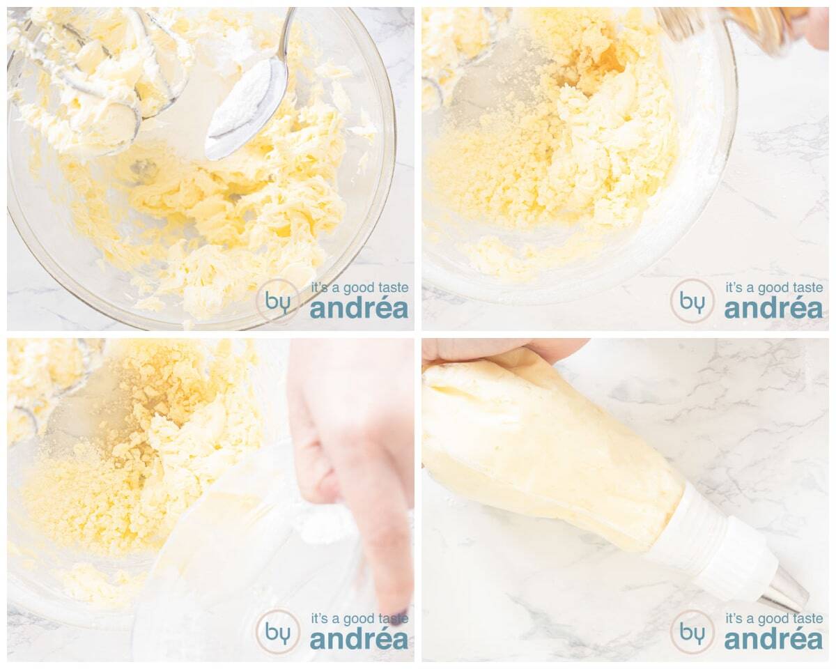 Prepare butter cream in four steps