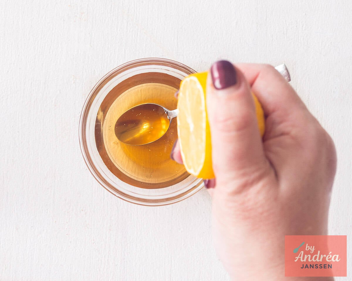 A marinate with honey and lemon juice