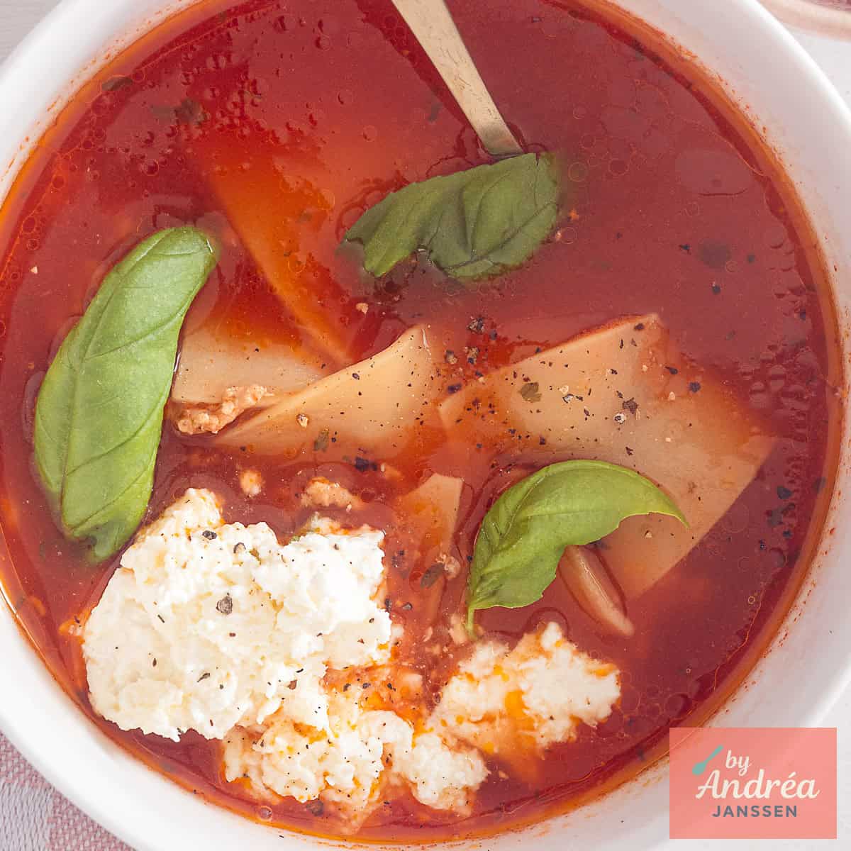 Cozy Healthy Lasagna Soup for Busy Weeknights