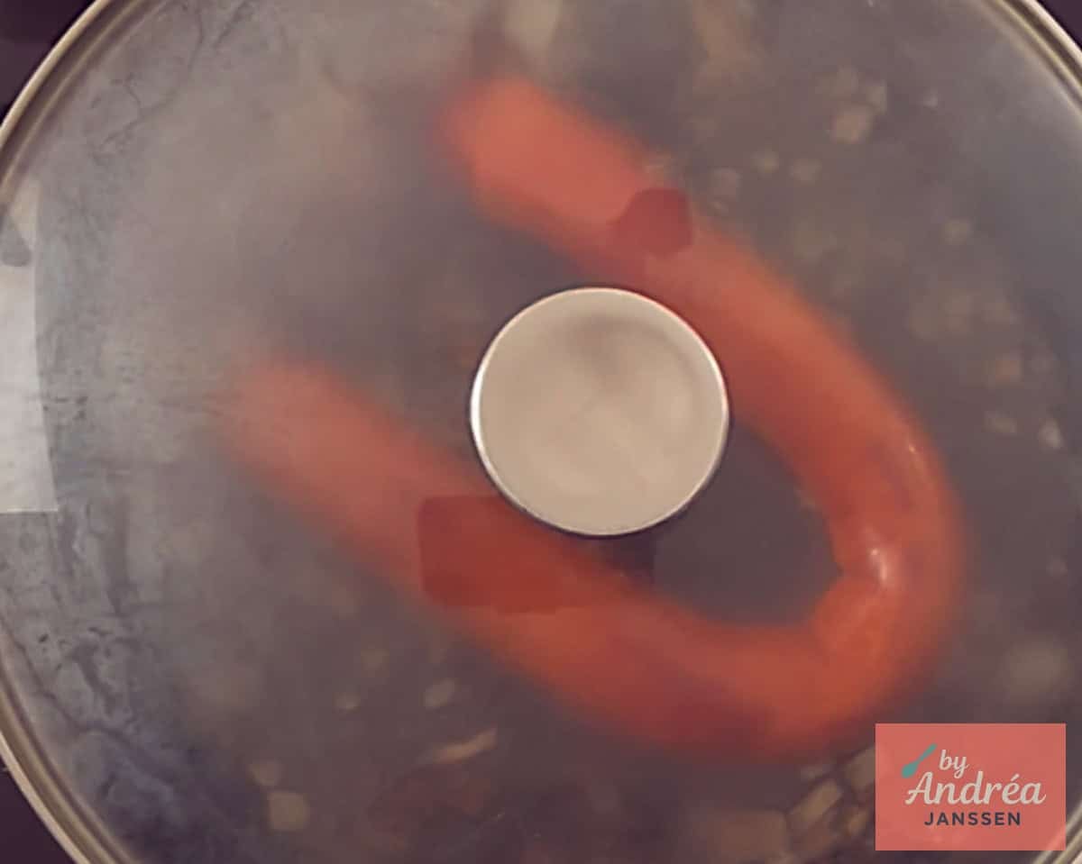 Put a lid on the skillet and simmer for 15 minutes