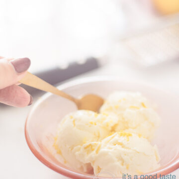 Lemon ice cream