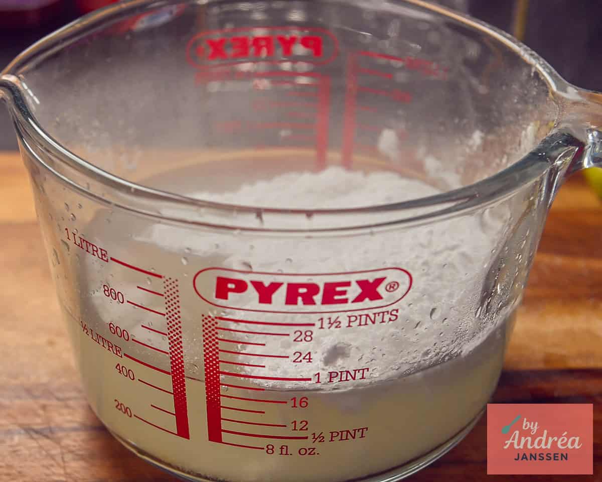 Confectioner's sugar is added
