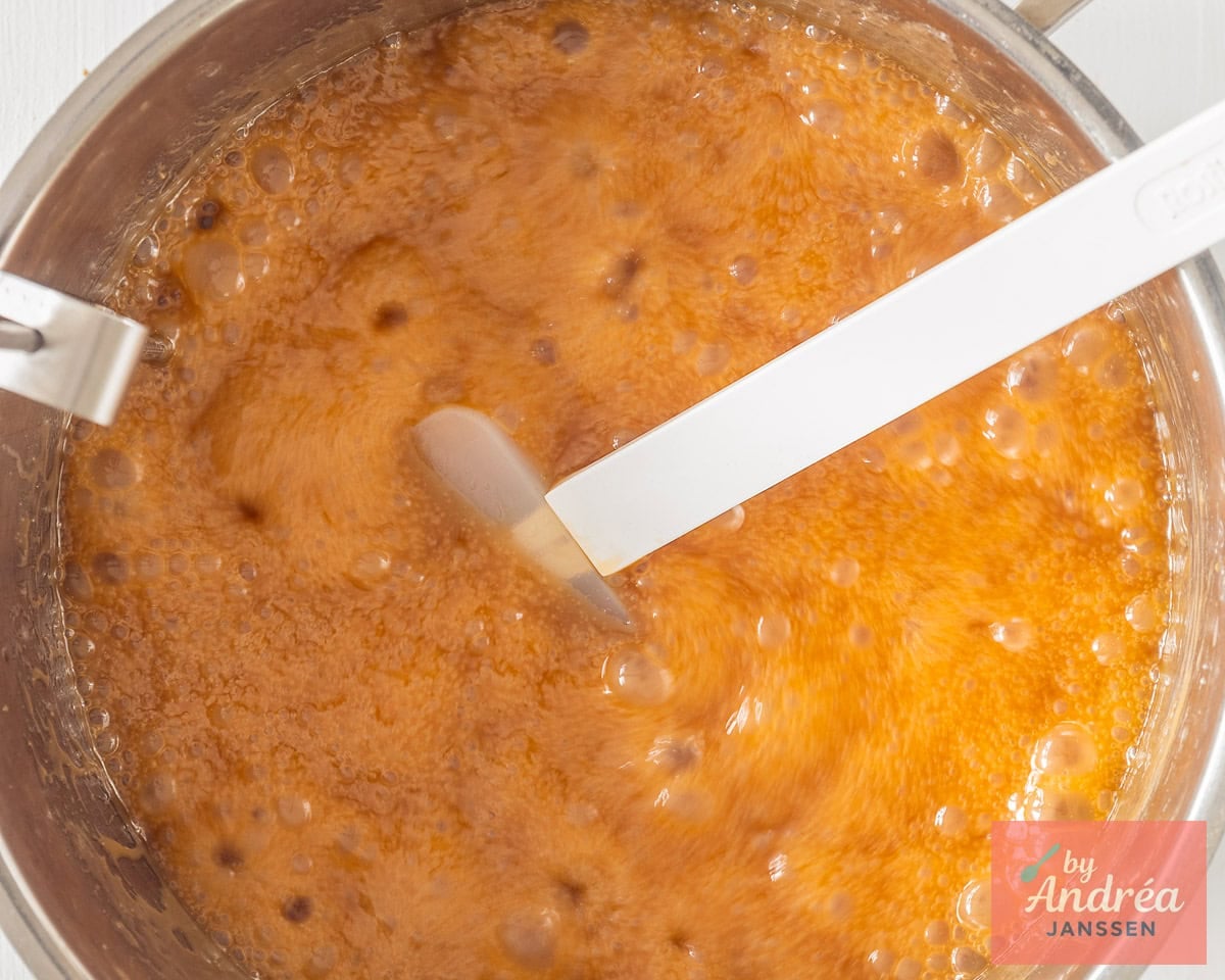 The fudge becomes airy