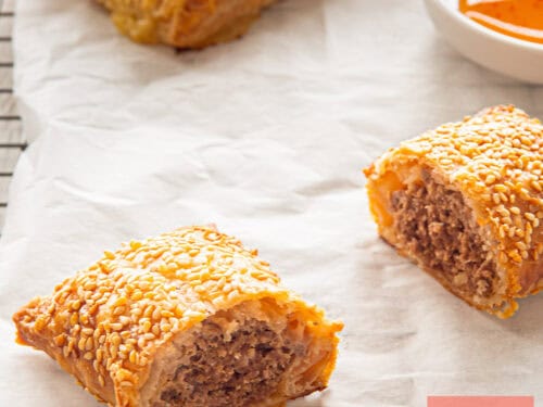 Easy Asian Sausage Rolls with Sweet Soy