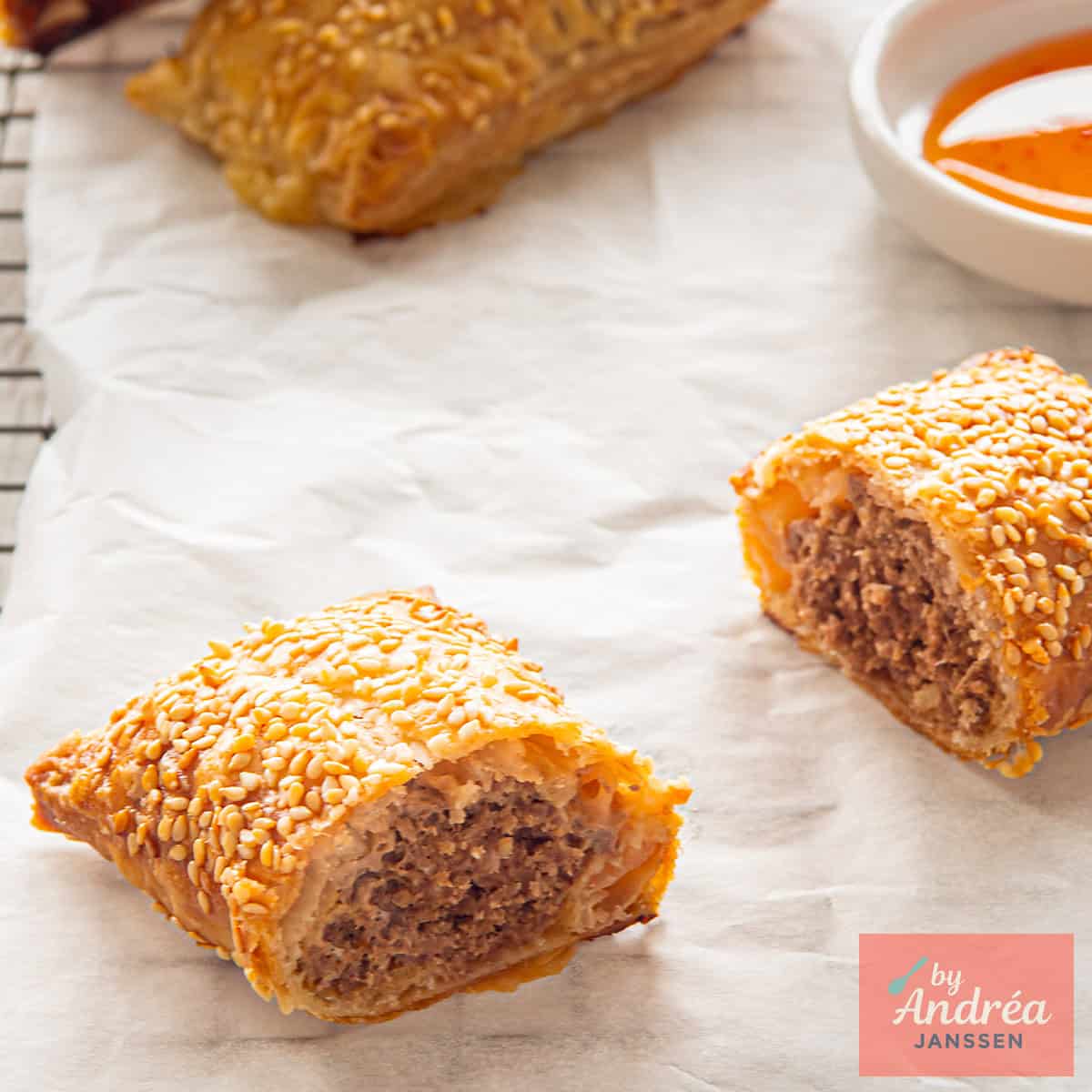 Easy Asian Sausage Rolls with Sweet Soy