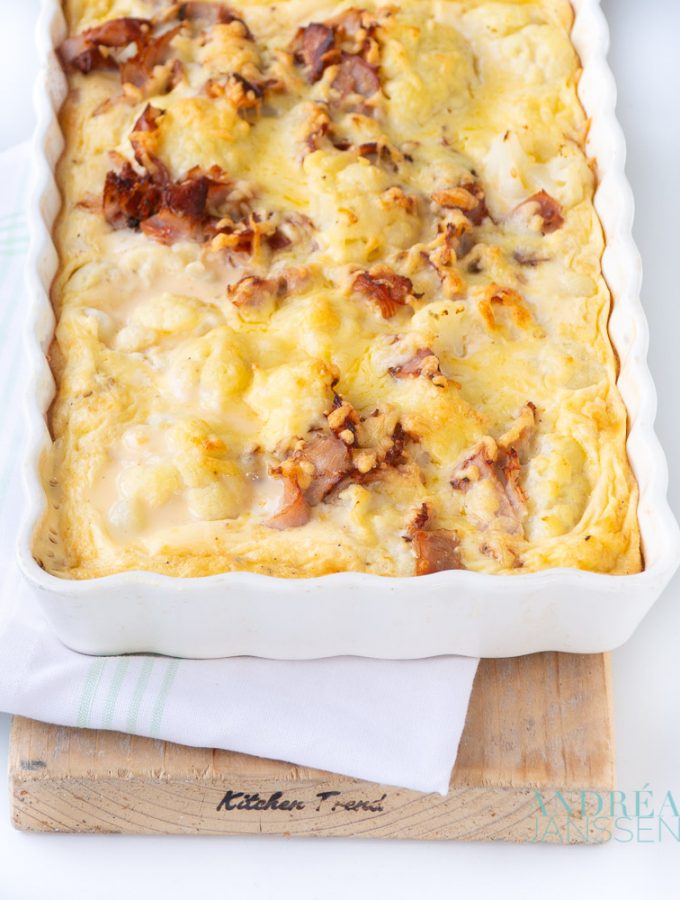 BLOEMKOOL SPEK GRATIN-16-bewerkt Bloemkool spek gratin
