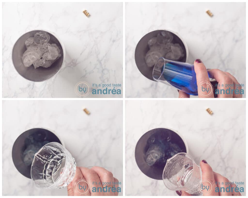Add the ingredients to the shaker
