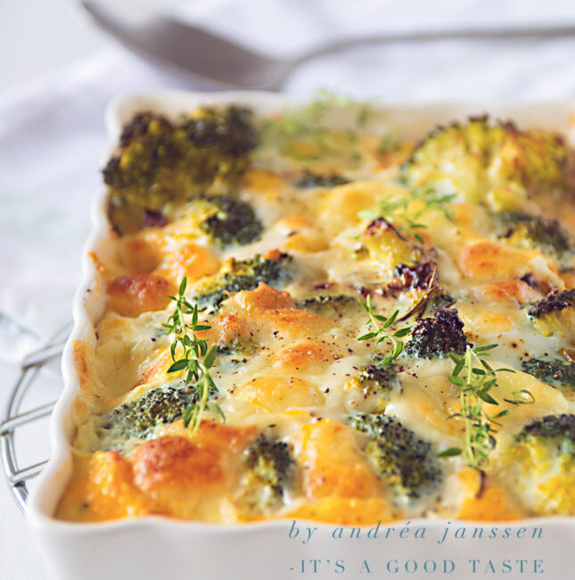 Broccoli Frittata with Mozzarella By Andrea Janssen