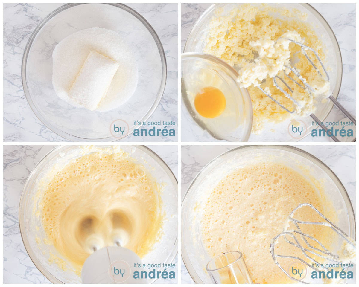 step 1 Brush the tin and flour it