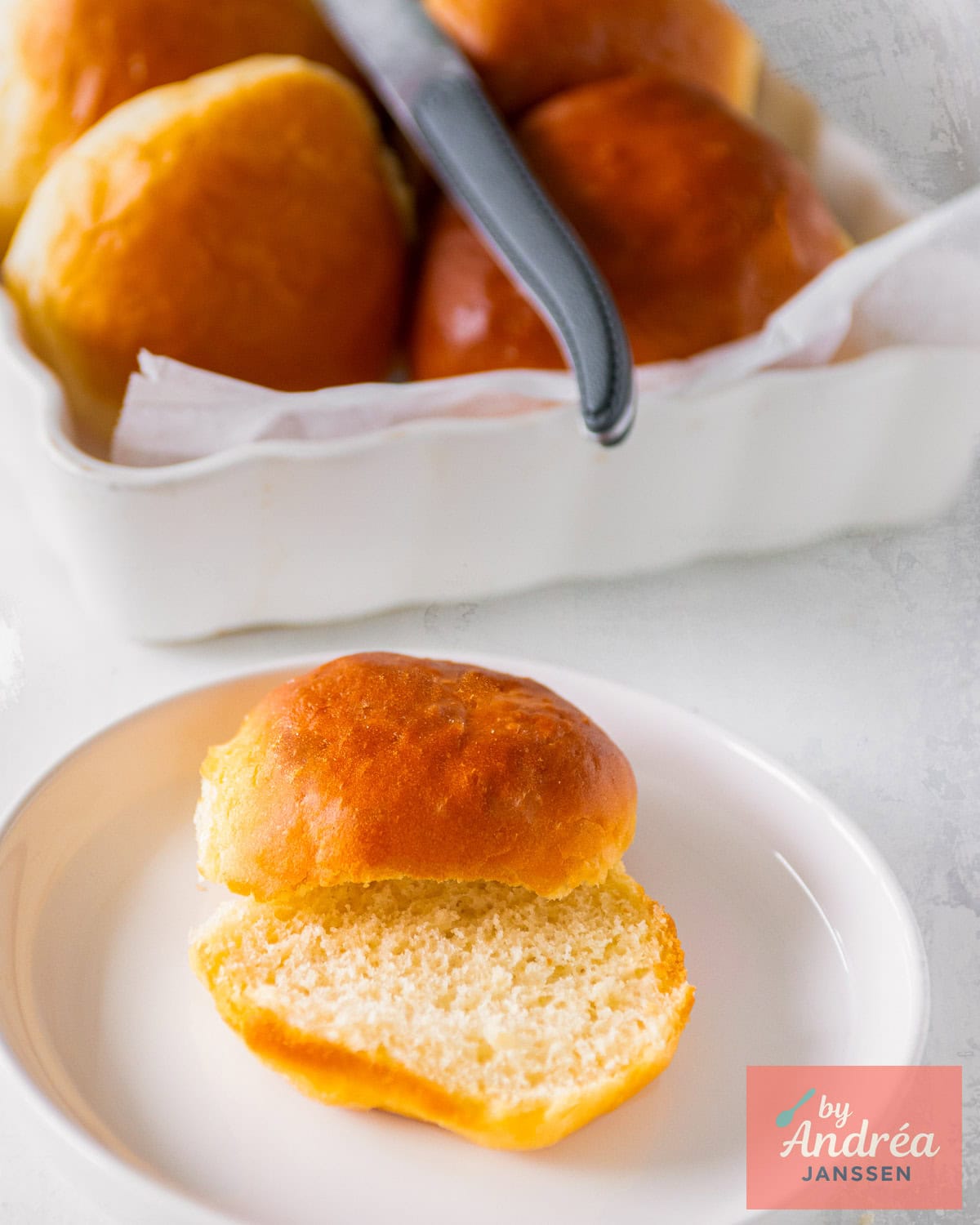 Bakery-Style Soft White Buns from Scratch