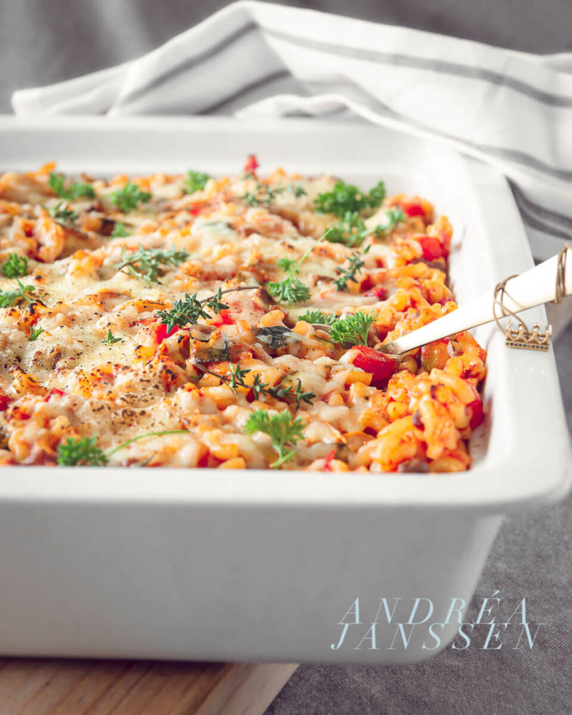 Macaroni ovenschotel met een mascarpone tomatensaus