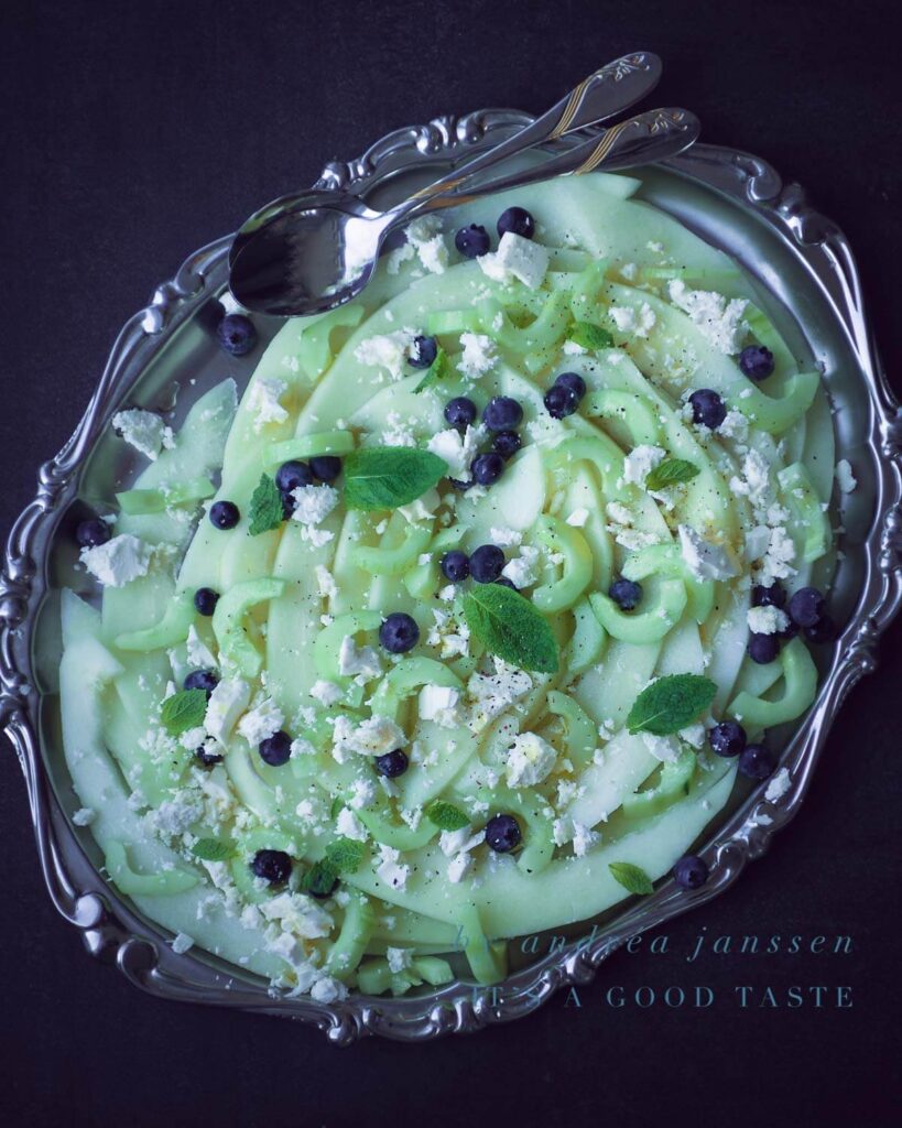 Blueberry melon salad