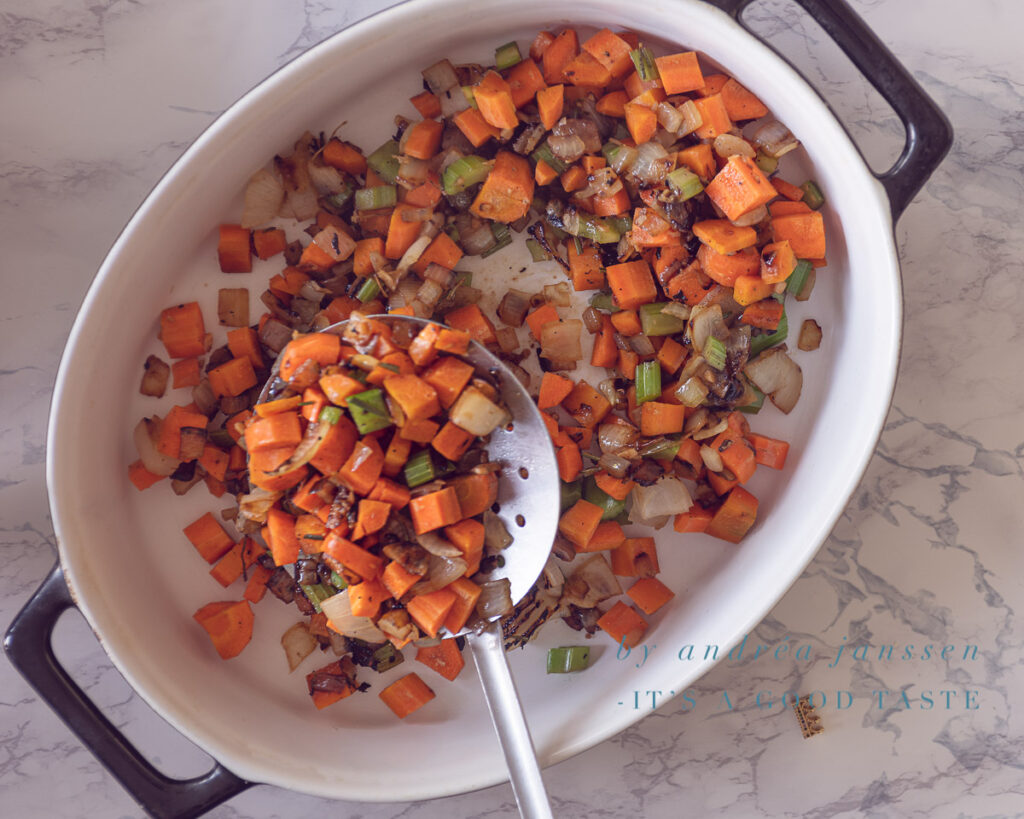 Fry the vegetables