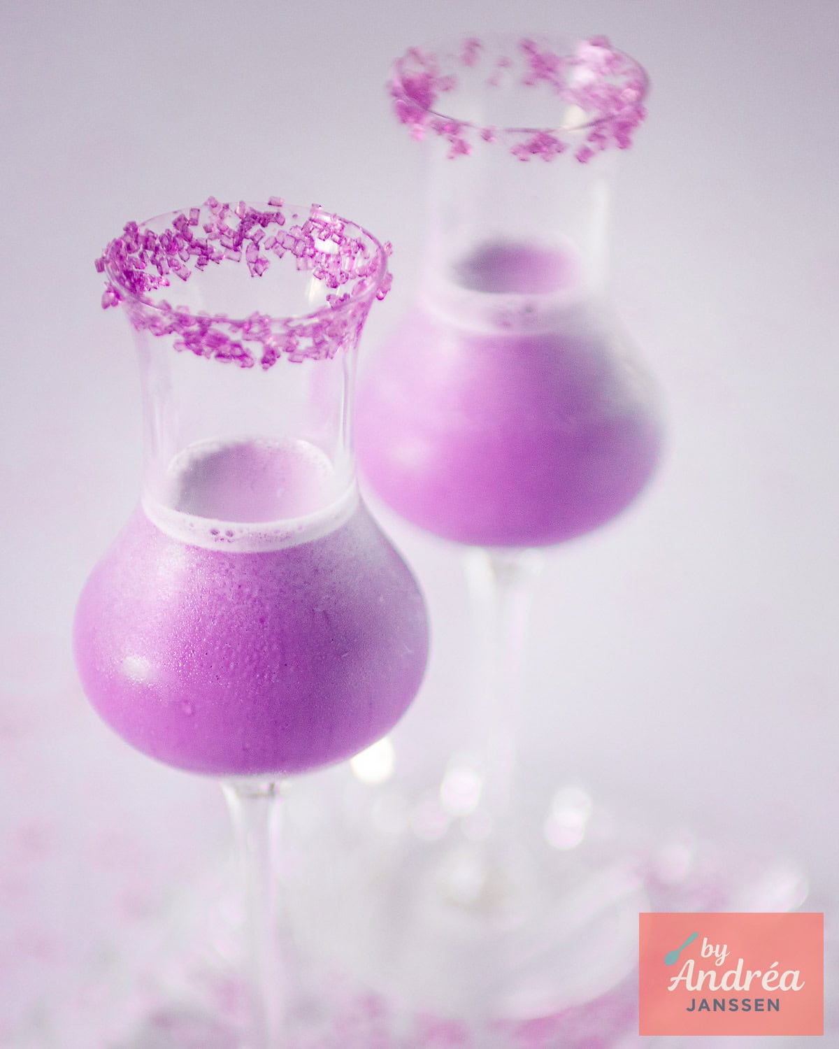 Purple Halloween Coffee Cocktail with Baileys