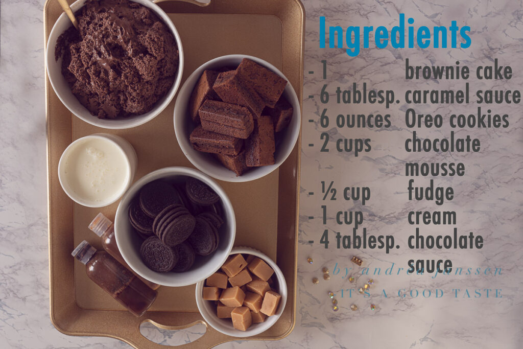 Ingredients Easy Halloween trifle with Oreo recipe