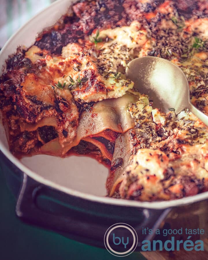 Sausage and Kale Lasagna By Andrea Janssen