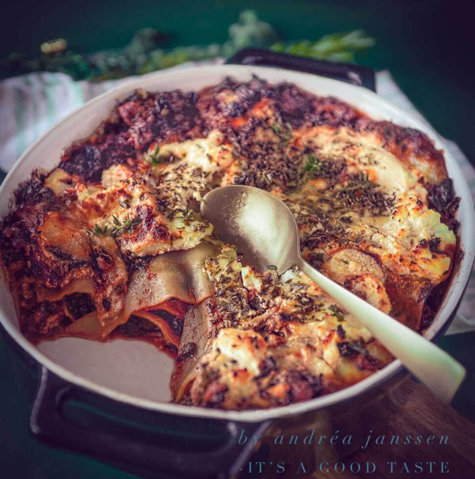 Sausage and Kale Lasagna By Andrea Janssen