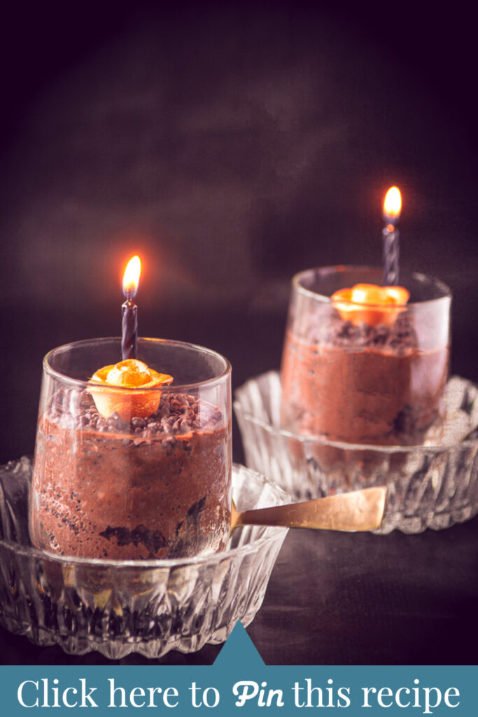 cta Fluffy chocolate mousse Halloween style