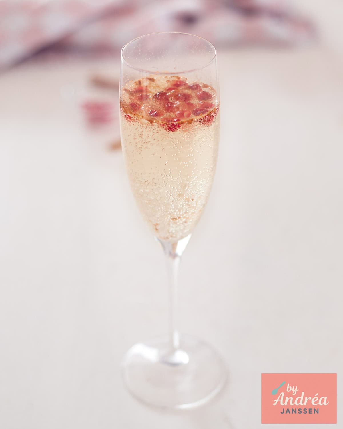Easy Pomegranate Prosecco Holiday Drink