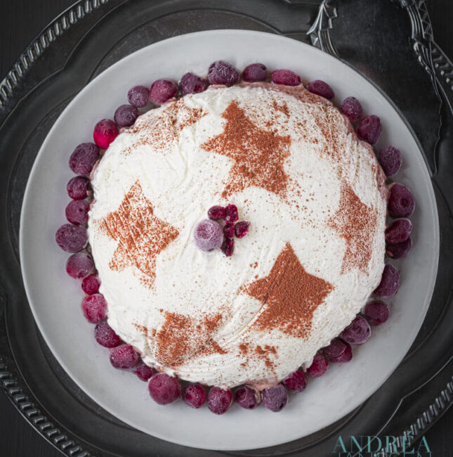 Christmas ice cream bombe By Andrea Janssen